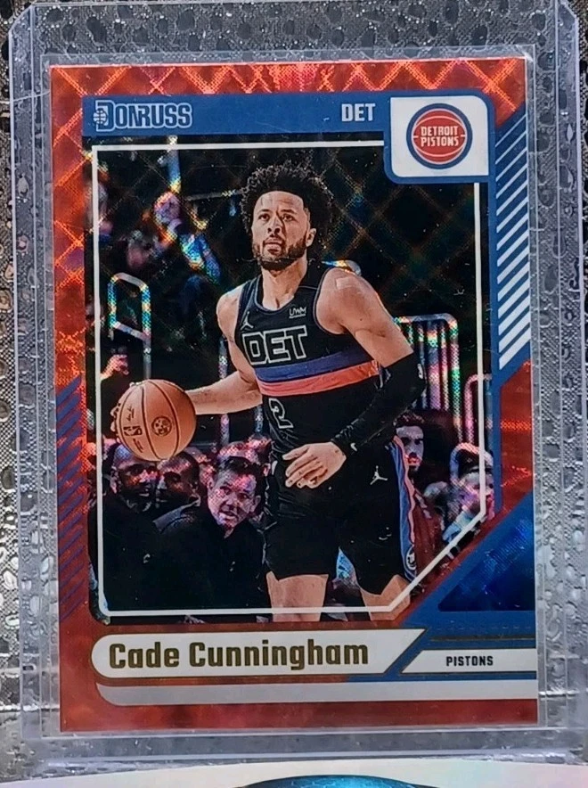 Cade Cunningham -2024-25 Donruss Basketball - Red And Blue Parallel- Detroit - Image 1 of 1