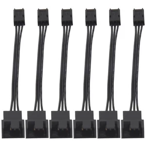 Câble adaptateur ventilateur refroidissement standard 6 broches 4 broches PWM vers 3 broches O9B94787 - Photo 1/6