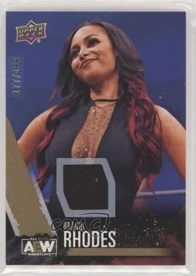 2021 AEW All Elite Wrestling Gold Memorabilia /199 Eden Stiles Brandi Rhodes #53 - Image 1 of 2