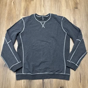Felpa Lululemon UOMO XL All Town Crew manica lunga grigio antracite erica - Foto 1 di 11