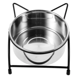 Whisker Fatigue Cat Bowl Water Bowls Kitten Food Stainless Steel - Picture 1 of 10