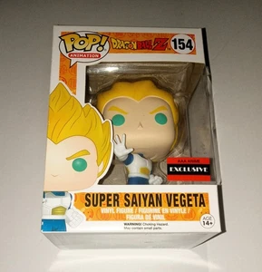 SUPER SAIYAN VEGETA Funko Pop! 154 Vinyl Dragon Ball Z - AAA Anime Exclusive NEW - Picture 1 of 2