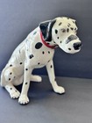 Vintage Ceramic Dalmatian Dog Statue Figurine 13” Tall 15” Wide Hand-Painted
