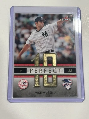 2007 Fleer - Perfect 10 American League Mike Mussina #PA-MM - Image 1 of 3