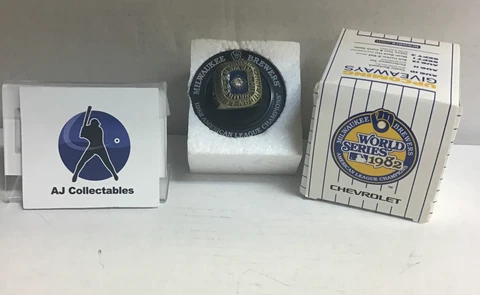 MILWAUKEE BREWERS 1982 AMERICAN LEAGUE CHAMPIONS REPLICA RING 2017 SGA MLB G3 Cover
