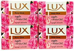 Lux Soap Bar Gluta Rosy Glow Vitamin C&E 105 g *4 Bars Long - lasting body odor - Picture 1 of 11