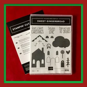 Stampin' Up! SWEET GINGERBREAD Stamp Set & GINGERBREAD HOUSE Dies **NEW** #395 - Picture 1 of 18