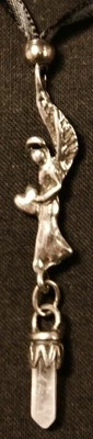 Angel  pendant - Angel of Giving (white crystal) - Image 1 of 2