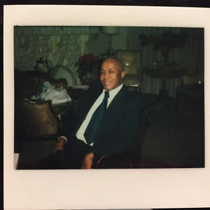 Sharp Dresser African American Man Smiling, Vintage Photo Polaroid Sharp Dressed - Picture 1 of 1