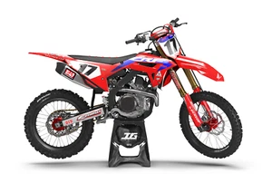 KIT GRÁFICOS HONDA CRF 450R 2021-2024 ESTILO EQUIPO SEMI PERSONALIZADO - Imagen 1 de 1