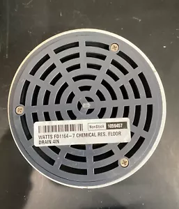 Watts 4" Bodenablauf Korpus & Rost chemikalienbeständig blau FD1164-7 - Bild 1 von 5