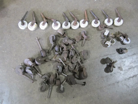 Vintage Furniture Wheels Wood Wheel Dresser Casters Wood Wheels Porcelain Wheels Cover