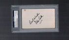 Elden Auker Detroit Tigers Red Sox Browns 1933-42 Signed Index Card PSA/DNA BXE