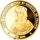 [#7440] France, Médaille, Anne D'autriche, History, Fdc, Vermeil