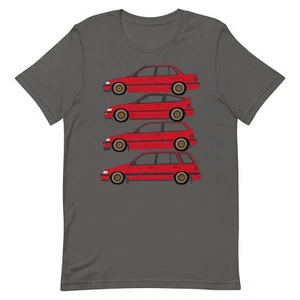 Honda Civic EF Line Up Unisex T-Shirt 1991 - Bild 1 von 9