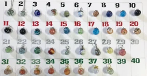 Cracked marble necklaces, choose your own, retro, bumpy, cracked, unique gifts - Picture 1 of 2