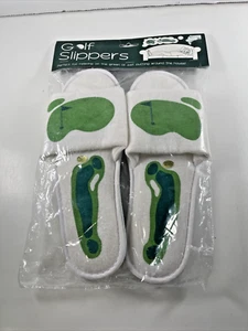 Vintage MAGIQUE Golf Slippers No Skid Spikes on Soles UNISEX Sz S/M 11" INSOLE - Picture 1 of 7