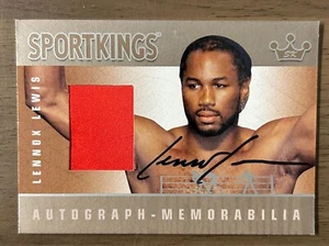 2009 SPORTKINGS SERIES C LENNOX LEWIS AUTOGRAPH MEMORABILIA SILVER BOXING - Picture 1 of 2