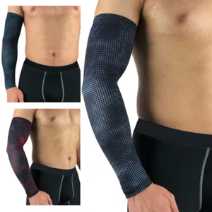 Sports Arm Sleeve Protection Polka Dots Pattern Support Fitness Basketball - Picture 1 of 10