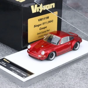 Make Up Vision 1:43 Car Model Porsche Singer 911 964 Coupe Dark Candy Red VM111S - Bild 1 von 9
