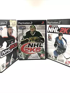 Lotto giochi PlayStation 2 NHL NHL 2K3, 2K6, 2K7 Hockey - Foto 1 di 10