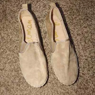 Alpargatas Sam Edelman para mujer color marrón topo gamuza plataforma vibraciones boho sin cordones planas Foto 1 de 4