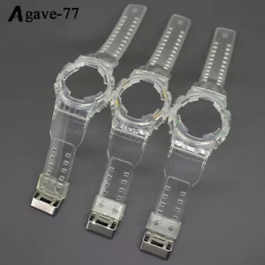 Transparentes wasserdichtes Uhrenarmband + Etui Abdeckung für Casio G-Shock GA-100/GA-110 - Bild 1 von 22