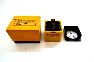 KODAK Polycontrast Filters Kit Model A in Original Box ~ Under The Lens style - Picture 1 of 14
