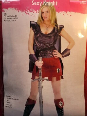 Women's Sexy Knight Halloween Costume Size 10-14 - Image 1 of 4