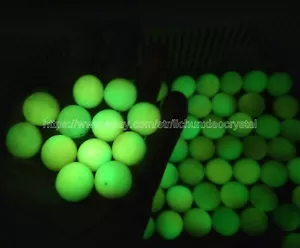 1 pz Glow In The Dark Dio Ricchezza Tibetana Antica Palla Luminosa Old Dzi Bead - Foto 1 di 13