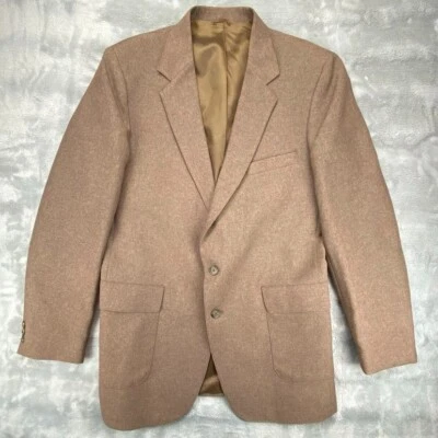 Levis Blazer мужчин 44 действие костюм спортивное пальто длинный коричневый саржи сделано в США - Изображение 1 из 4