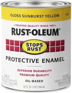 Rust-Oleum Stops Rust Brush On Paint, Quart, 32 Fl Oz, Choose Your Color - Picture 1 of 1