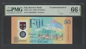 Fiji 50 Dollars 2020 P121a "Commemorative" Uncirculated Grade 66 - Picture 1 of 2