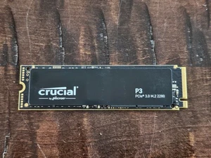 SSD interno Crucial P3 4 TB PCIe M.2 2280 Gen 3 NVMe CT4000P3SSD8 - Imagen 1 de 3