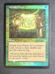 Worldly Tutor (Retro Frame) Dominaria Remastered Foil MTG NM Magic Card - Picture 1 of 2