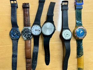6x Swatch Uhren Lot - Vintage gemischte Modelle - für Teile oder Reparatur (nicht getestet) - Bild 1 von 9