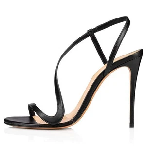 Women Sandals Open Toe Stiletto High Heels Strap Slingback Sandals Party Shoes - Picture 1 of 8