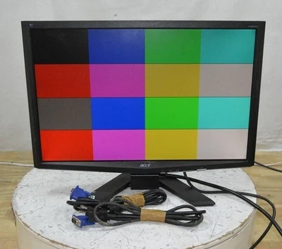 Acer X223W ET.EX3WP.001 22'' LCD Flat Panel Monitor DVI VGA GRADE B - Image 1 of 4