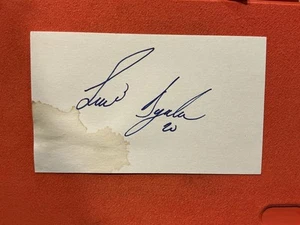LUIS AYALA 🔥Montreal Expos🔥Very Rare 🔥Autograph Signed 3x5🔥🔥🔥🔥🔥🔥🔥 - Picture 1 of 1