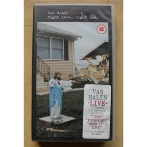 VAN HALEN LIVE - RIGHT HERE,RIGHT NOW VIDEO 1993 17 SONGS (VHS ) UK - Picture 1 of 1