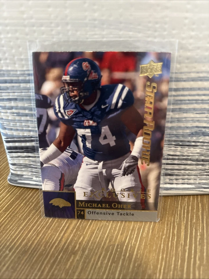 2009 Upper Deck - Rookie Exclusives Michael Oher #74 (RC) - Image 1 of 2