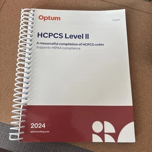2024 HCPCS Level II Expert – Spiral-Bound by Optum – Medical Coding Book - Foto 1 di 2