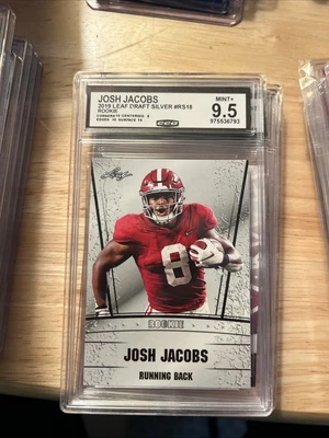 Josh Jacobs 2019 Leaf Draft Silver Rookie 9.5🔥🔥🔥 - Image 1 of 2