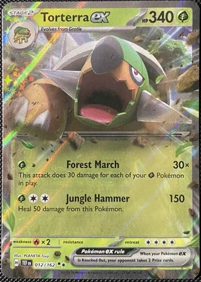 Torterra ex 012/162 Sv05: Temporal Forces Holo - Pokémon Card - Image 1 of 2