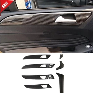 7PCS Carbon Fiber Center Console Panel Interior Trims For Benz GLE43 GLE63 15-19 - Picture 1 of 12