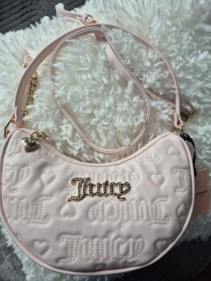 Juicy Couture Catchy Shoulder Bag Crossbody Bag Powder Blush Pink Brand New - Image 1 of 4