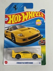 Hot Wheels Mainline # Ferrari F40 Competizione 2025 tarjeta amarilla - Imagen 1 de 2