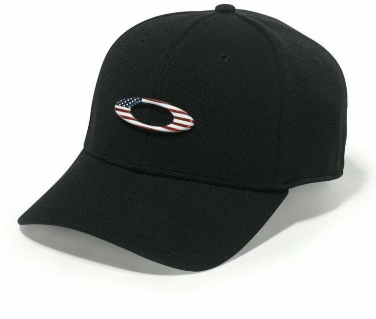 Oakley Tincan Cap 911545 Black/american Flag Size S/m