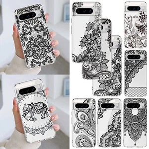 Paisley Flower Mandala Henna TPU Case For Google Pixel 7 8 9 Pro XL 8A 7A Cover - Picture 1 of 106