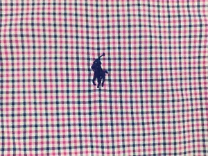 Polo Ralph Lauren Herren M 100% Baumwolle klassisch kurzarm rosa kariert Baumwolle - Bild 1 von 3